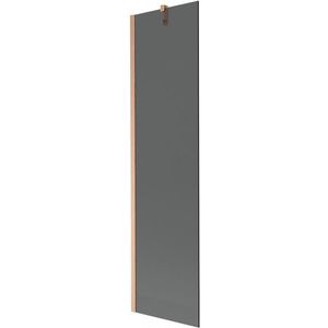 MEXEN/S Next vanová zástěna FIX 50 x 150, grafit, měď kartáčovaná 895-050-000-00-40-65 obraz