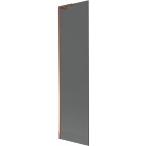 MEXEN/S Next L vanová zástěna FIX 50 x 150, grafit, růžové zlato 895-050-000-03-40-60 obraz