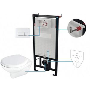 DEANTE WC sada Boro 200, vestavná, 6 v 1 CMOA6SPW obraz