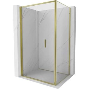 MEXEN/S Exo sprchový kout skládací dveře 80 x 85, transparent, zlato 816-080-085-50-00 obraz