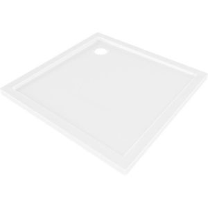 MEXEN Flow Sprchová vanička čtvercová slim 70 x 70, bílá lesk 46S107070 obraz