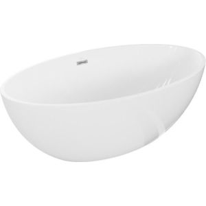 MEXEN/S Nike vana volně stojící 175 x 100, bílá, sifon a přepad chrom 54071751000-01 obraz