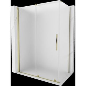 MEXEN/S Velar sprchový kout, posuvné dveře 150 x 80, dekor, zlato 871-150-080-31-50 obraz