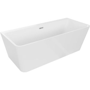 MEXEN/S Volta vana volně stojící rohová 150 x 75, bílá, sifon a přepad chrom 51131507500-01 obraz