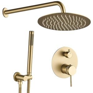 REA Podomítková sprchová sada Lungo Grip Gold Brush + BOX REA-P8950 obraz