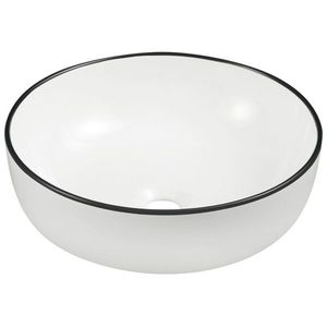 KERRA umyvadlo na desku KR-98 WH/BL 5907548123213 obraz