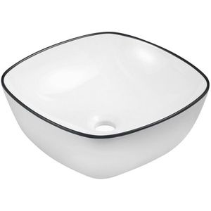 KERRA umyvadlo na desku KR-650 WH/BL 5907548123237 obraz