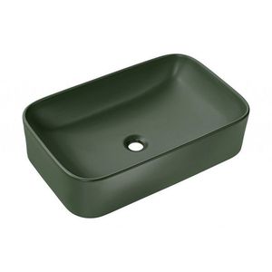 COMAD Umyvadlo na desku KAMA 60, zelená mat 5907611655269 obraz