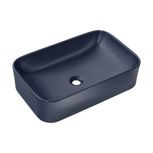 COMAD Umyvadlo na desku KAMA 60, tmavě modrá 5907611655283 obraz