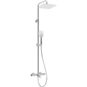 DEANTE Therm chrom Sprchový sloup, s vanovou baterií, termostat NAC_01HT obraz
