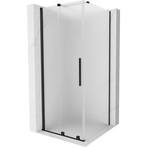 MEXEN/S Velar sprchový kout, posuvné dveře 120 x 120, dekor, černá 871-120-120-31-70 obraz