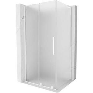 MEXEN/S Velar L sprchový kout, posuvné dveře 100 x 70, dekor, bílá 871-100-070-33-20 obraz