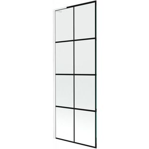 MEXEN/S Next L vanová zástěna FIX 70 x 150, černá vzor, bílá 895-070-000-03-77-20 obraz