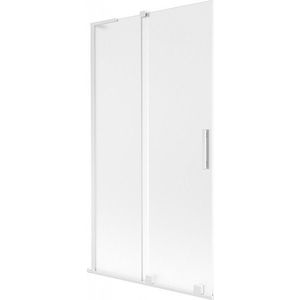 MEXEN/S Velar L dvoukřídlá posuvná vanová zástěna 100 x 150, dekor, bílá 896-100-003-31-20 obraz
