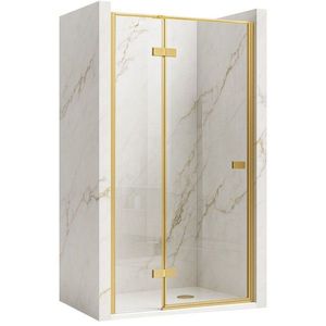 REA/S Sprchové dveře Atlas 90 Brush Gold vlevo KPL-K4670 obraz