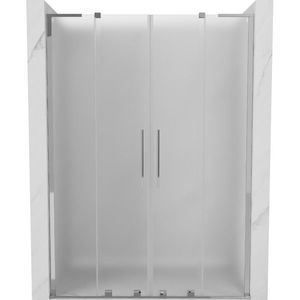 MEXEN/S Velar L Duo posuvné sprchové dveře 150, dekor, chrom 871-150-003-32-01 obraz