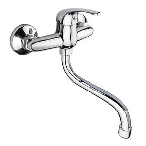 Mereo Dřezová nástěnná baterie, Lila, 150 mm, s ramínkem trubkovým ø 18 mm 300 mm, chrom CBEE30106 obraz