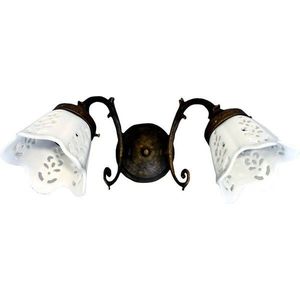 SAPHO BRINDISI svítidlo 2xE14, 40W, 230V, keramické stínítko, IP21, bronz MC052 obraz