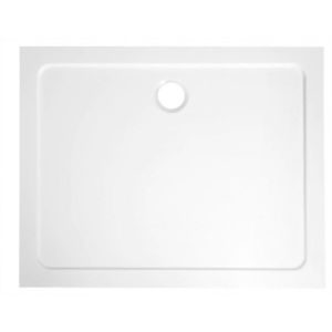 AQUALINE TECMI sprchová vanička z litého mramoru, obdélník 90x80cm, bílá PQ9080 obraz