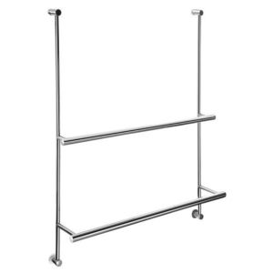 SAPHO Závěsný držák ručníků na sprchovou zástěnu 600x730x125, chrom 1301-09 obraz