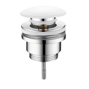 SAPHO Umyvadlová výpust 5/4“, click-clack, keramická zátka, 10-55, keramika bílá CV1002C obraz