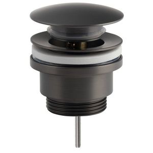 SAPHO Umyvadlová výpust 5/4“, click-clack, velká zátka, 10-55, gun metal CV1002GM obraz