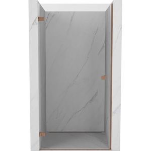 MEXEN/S Lunar-B sprchové dveře křídlové levé 90, transparent, měď kartáčovaná 832-090-000-65-00-L obraz