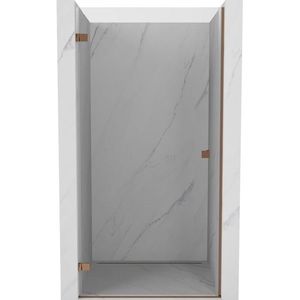 MEXEN/S Lunar-B sprchové dveře křídlové levé 95, transparent, růžové zlato 832-095-000-60-00-L obraz