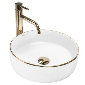 REA Umyvadlo na desku Sami Gold Edge REA-U6758 obraz