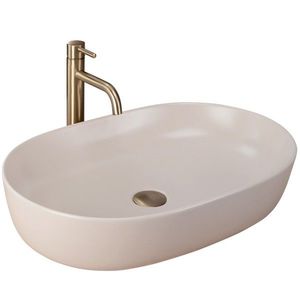 REA Umyvadlo na desku CLEO 61 BEIGE MATT REA-U9655 obraz