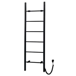 SAPHO KARBO elektrický sušák ručníků, kulatý, 500x1600, 120 W, černá mat KB905 obraz
