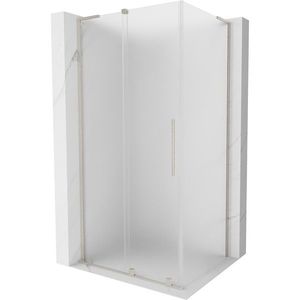 MEXEN/S Velar L sprchový kout, posuvné dveře 120 x 90, dekor, nikl kartáčovaný 871-120-090-33-97 obraz