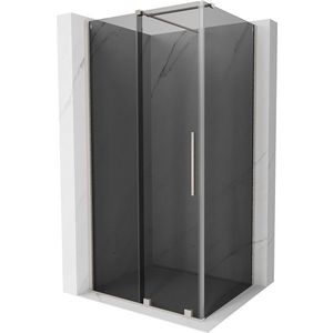MEXEN/S Velar sprchový kout, posuvné dveře 100 x 120, grafit, nikl kartáčovaný 871-100-120-41-97 obraz