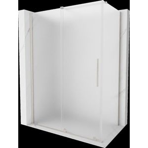 MEXEN/S Velar sprchový kout, posuvné dveře 150 x 90, dekor, nikl kartáčovaný 871-150-090-31-97 obraz