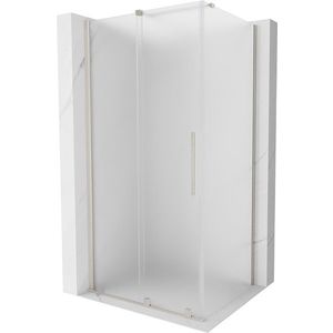 MEXEN/S Velar sprchový kout, posuvné dveře 120 x 70, dekor, nikl kartáčovaný 871-120-070-31-97 obraz