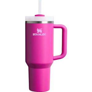 Růžová termoska s brčkem 1, 18 l Quencher H2.O FlowState – Stanley obraz