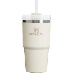 Krémová termoska s brčkem 600 ml Quencher H2.O FlowState – Stanley obraz