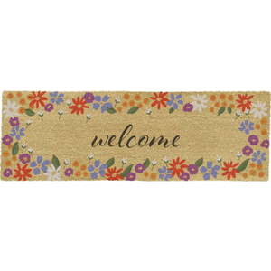 Rohožka z kokosového vlákna 40x120 cm Welcome Floral – Artsy Doormats obraz