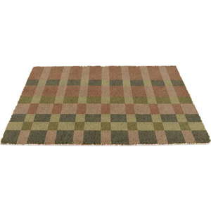 Rohožka z kokosového vlákna 40x60 cm Pink and Blue Check – Artsy Doormats obraz