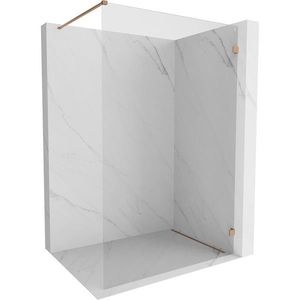 MEXEN/S Lunar Sprchová zástěna WALK-IN pravá 100 x 200, transparent 8 mm, měď kartáčovaná 830-100-000-65-00-P obraz