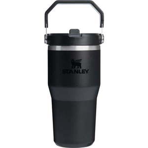 Černá termoska 600 ml IceFlow Flip Straw 2.0 – Stanley obraz