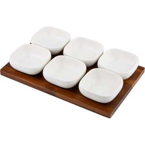 Bílá porcelánová servírovací sada 6 ks Essentials – Ladelle obraz