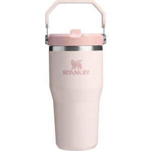 Světle růžová termoska 600 ml IceFlow Flip Straw 2.0 – Stanley obraz