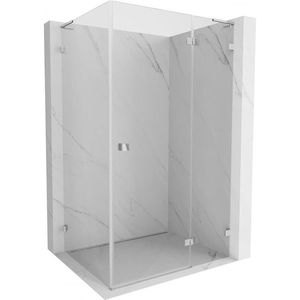 MEXEN/S Lunar L sprchový kout dveře křídlové pravá 95 x 90, transparent, chrom 834L-095-090-01-00-P obraz