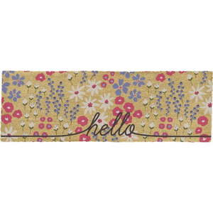 Rohožka z kokosového vlákna 40x120 cm Hello Scribbly Floral – Artsy Doormats obraz
