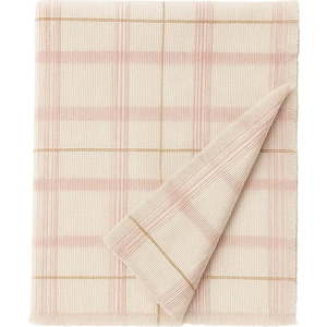 Světle růžový bavlněný dětský přehoz 140x200 cm Tartan Rose – Lorena Canals obraz