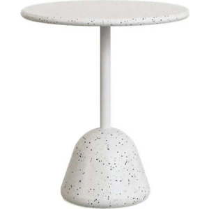 Bílý terrazzo kulatý jídelní stůl ø 70 cm Saura – Kave Home obraz