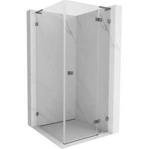 MEXEN/S Lunar L sprchový kout dveře křídlové pravá 100 x 100, transparent, grafit metal 834L-100-100-95-00-P obraz
