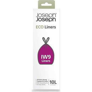 Stahovací pytle na odpadky v sadě 20 ks 10 l Eco Grey – Joseph Joseph obraz