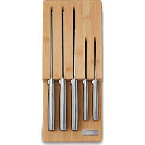 Sada nožů se stojanem 5 ks z nerezové oceli Elevate Bamboo – Joseph Joseph obraz